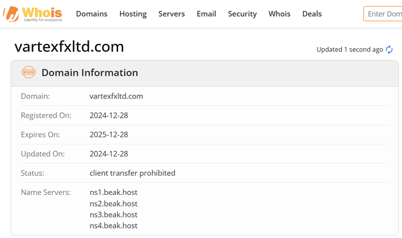Whois Query Result