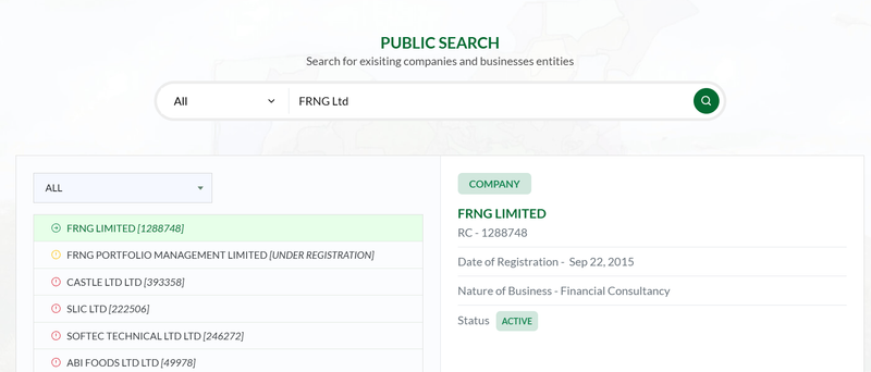 Registration Verification CAC
