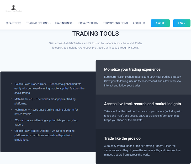 Golden Pawn Trades Market