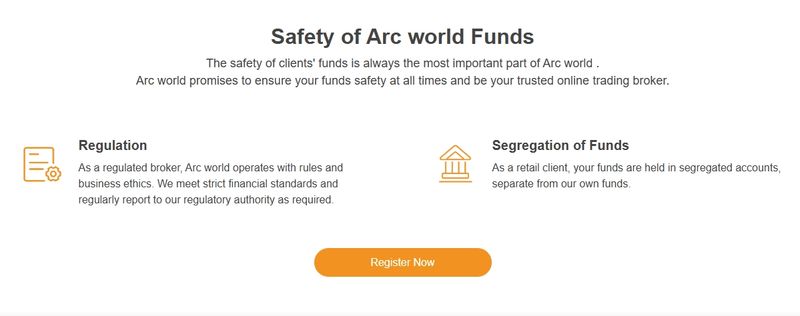 Arc World Global Ltd claims of fund segregation