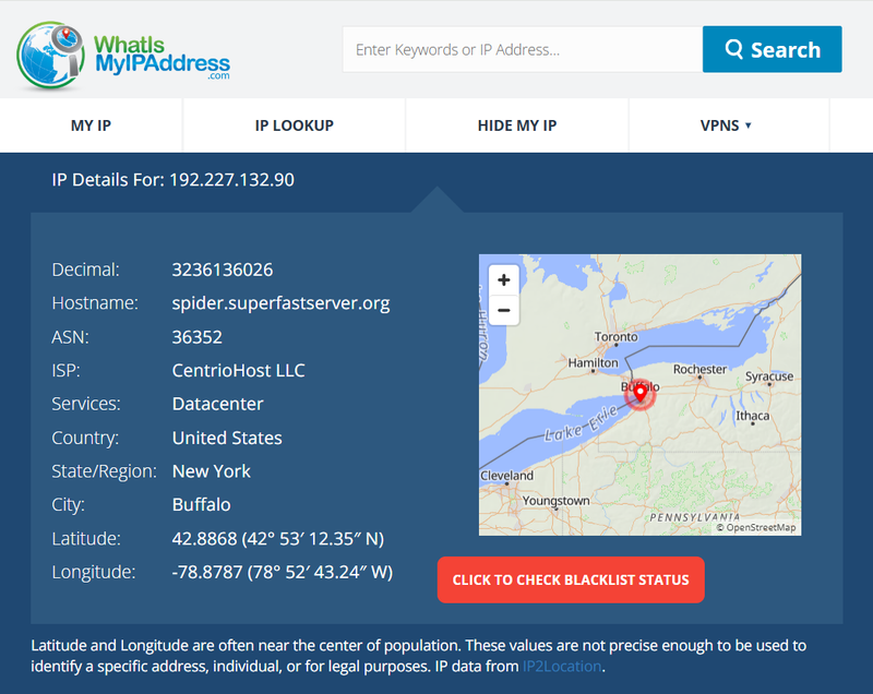 What Is My IP Address Query Result
