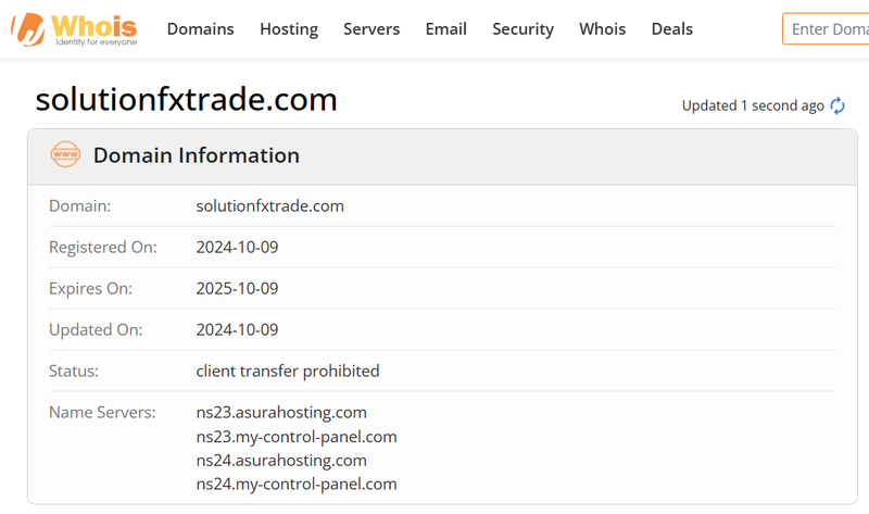 Whois Query Result