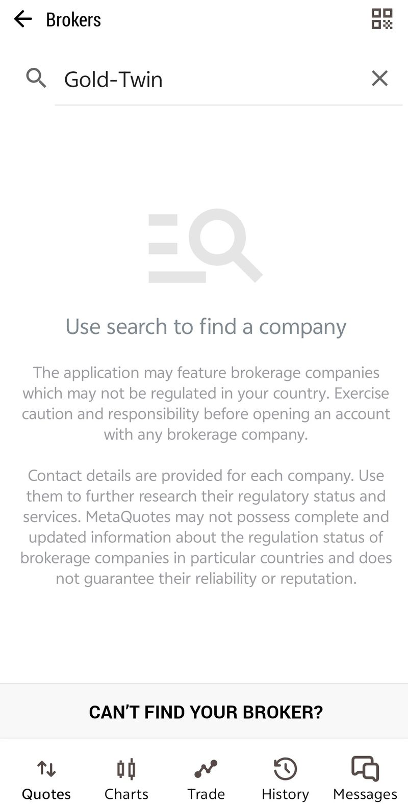 MT5 Query Result
