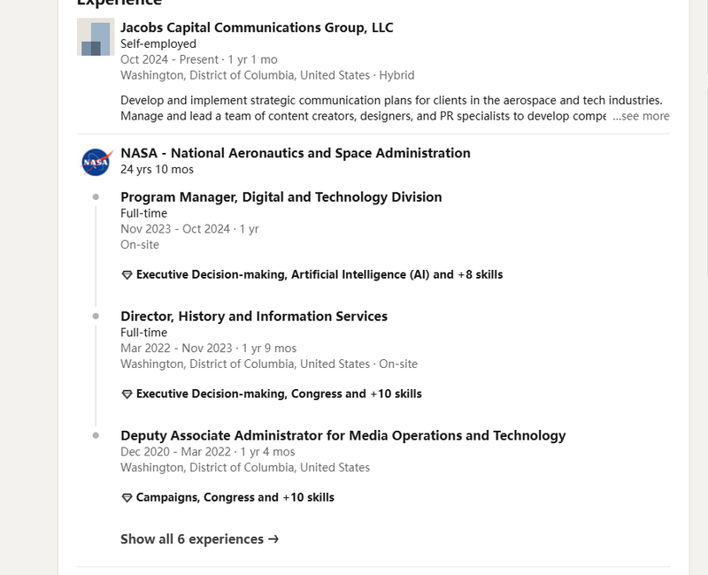 ผลการตรวจสอบ LinkedIn