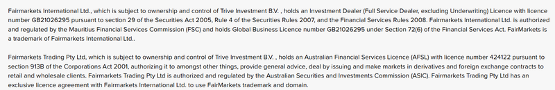 Regulatory Information