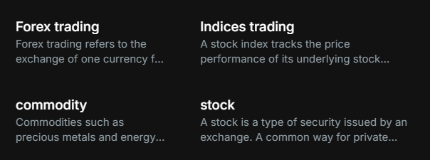 Trading Products