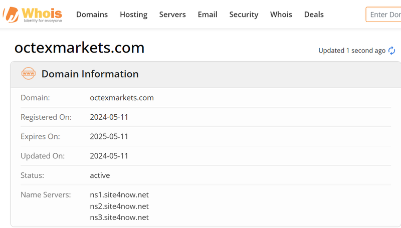 Resultados de búsqueda Whois