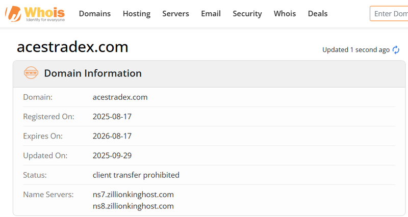 Whois Query Result