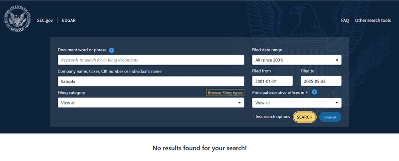 SEC Query Result