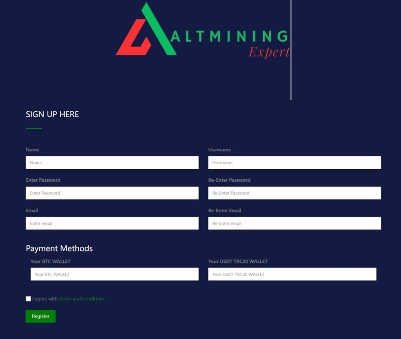 register of AltMining-Expert