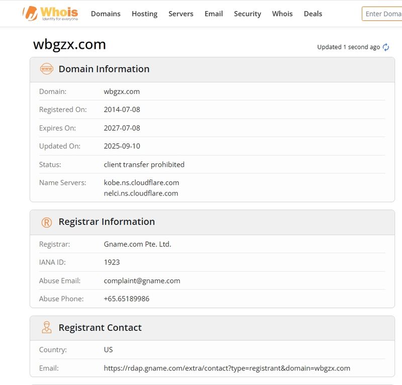 Website registration time