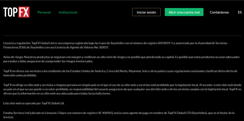 TopFX Global Ltd