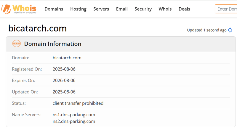 Whois Query Result