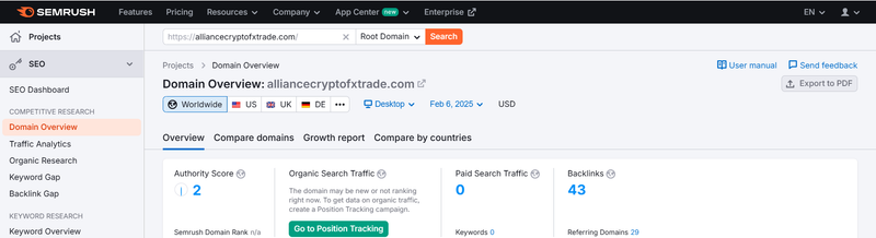 Semrush流量数据