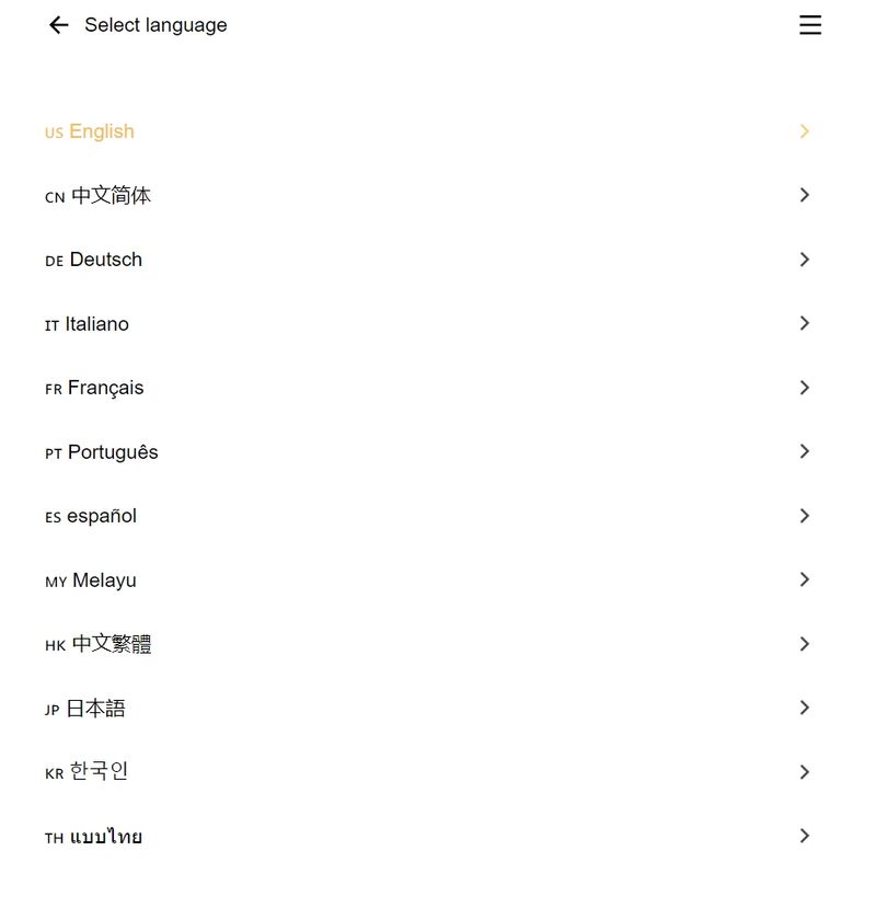 Reynold International Securities Ltd. languages