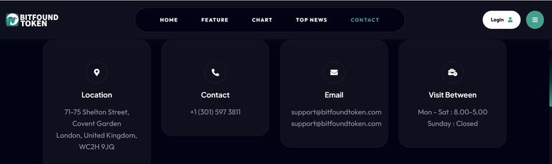 Адрес компании, заявленный платформой