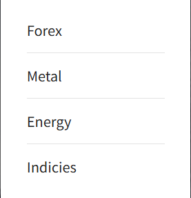 Tradable Product Types