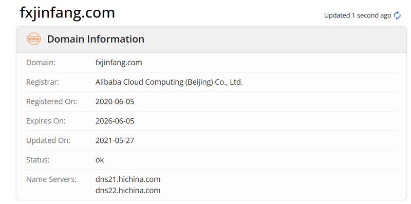 Данные о возрасте домена канфанwhois.com