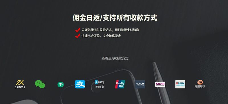 外汇返佣网 收款方式