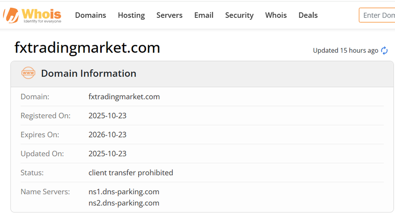 Whois Query Result