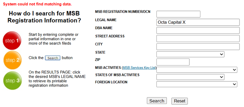 FinCEN Query Result