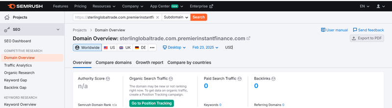 Semrush流量数据