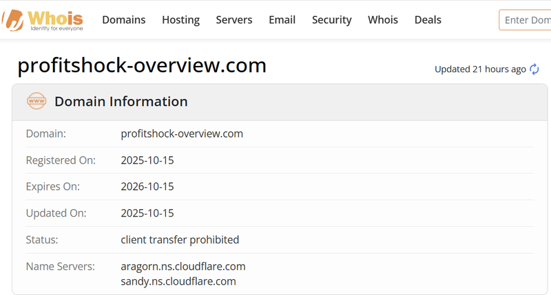 WHOIS Lookup Results