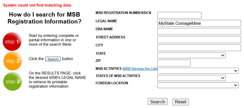 FinCEN Query Result