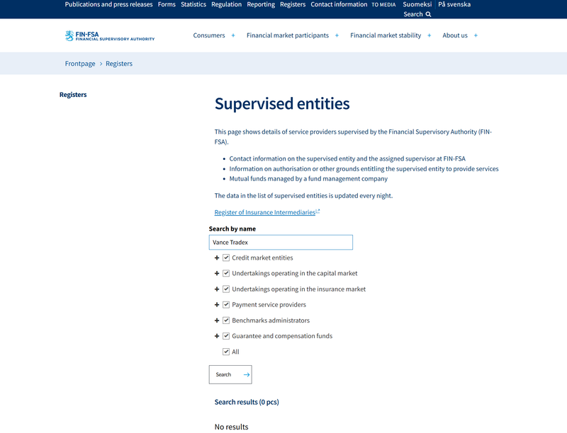 FIN-FSA Query Result