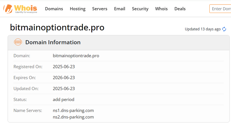 Whois Query Result