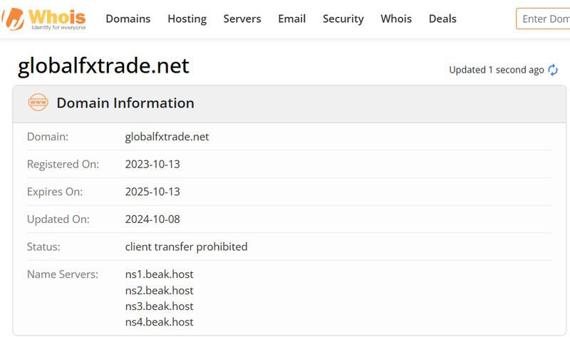 Whois Query Result