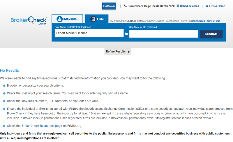 FINRA Query Result