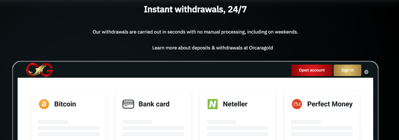 Deposits and withdrawals