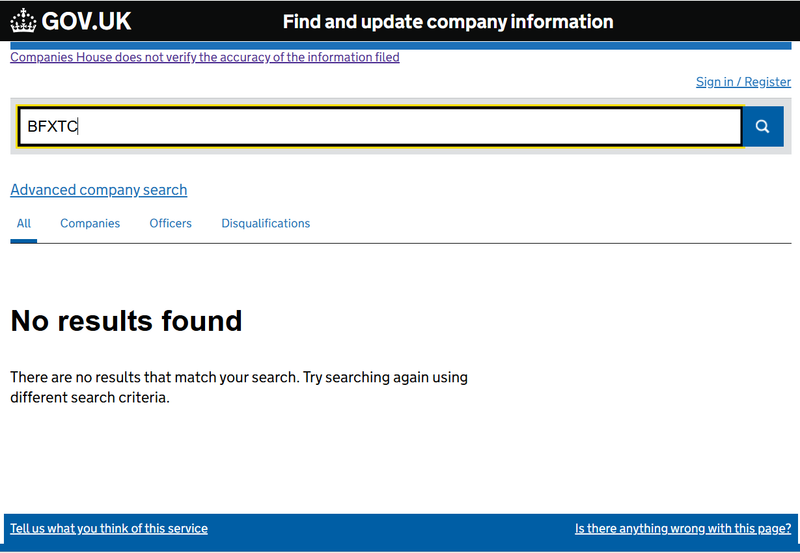 Companies House Query Result