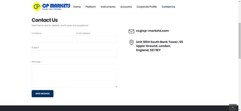 CP Markets的客户支持