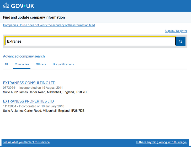 ผลการค้นหา Companies House