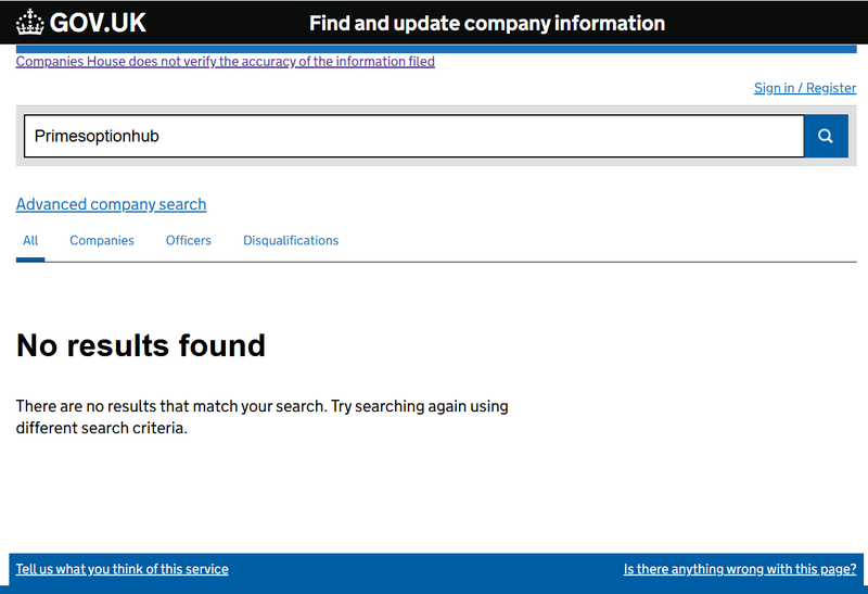 Companies House Query Result