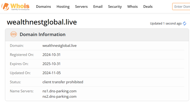 Whois Query Result