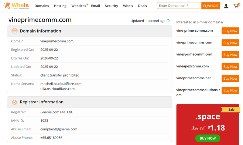 whois