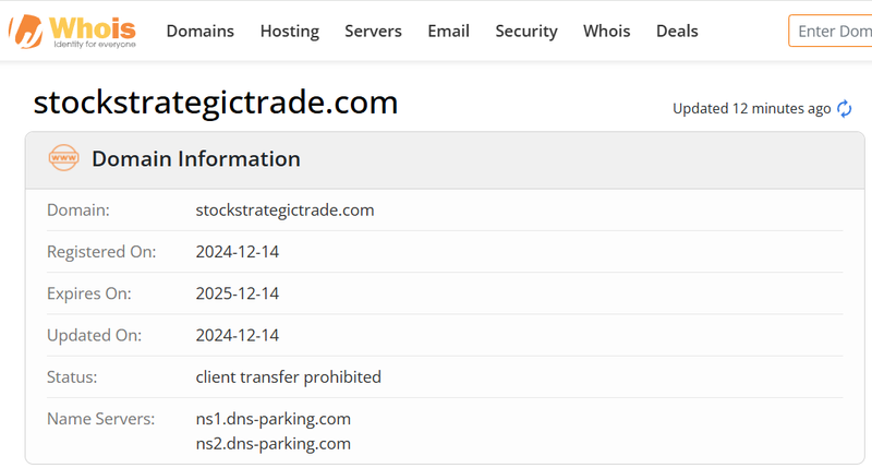 Whois Query Result