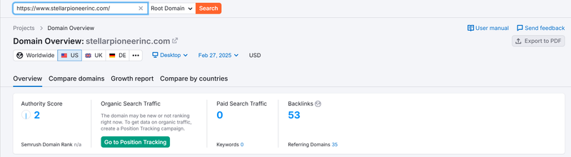 Semrush自然検索トラフィックデータ