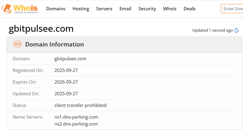 Whois Query Result