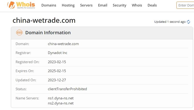WeTrade Whois ลงทะเบียน