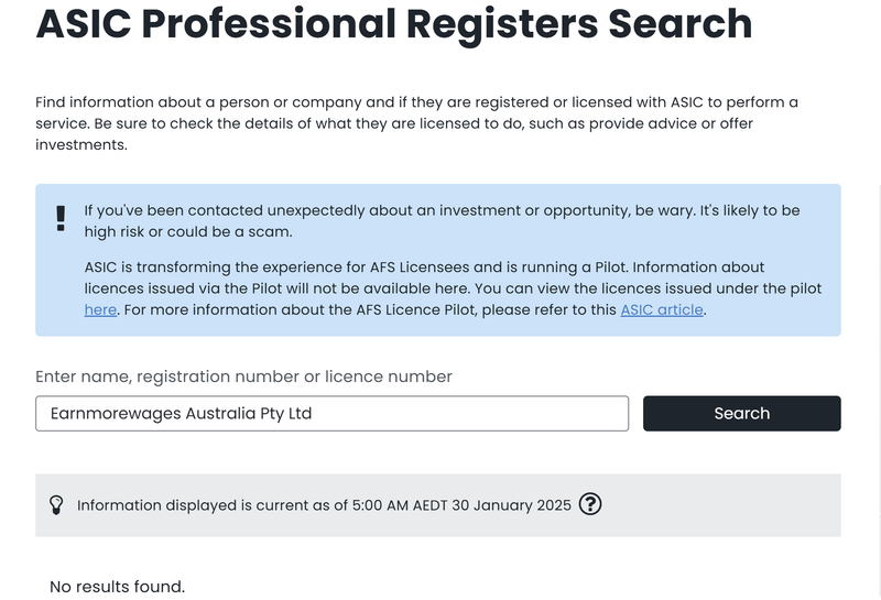Australian Securities & Investments Commission (ASIC)