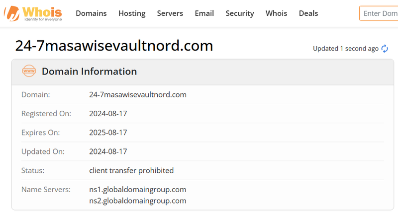 Whois Query Result