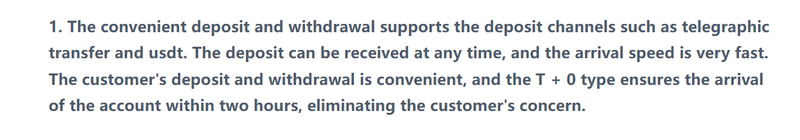 Deposit/Withdrawal Methods