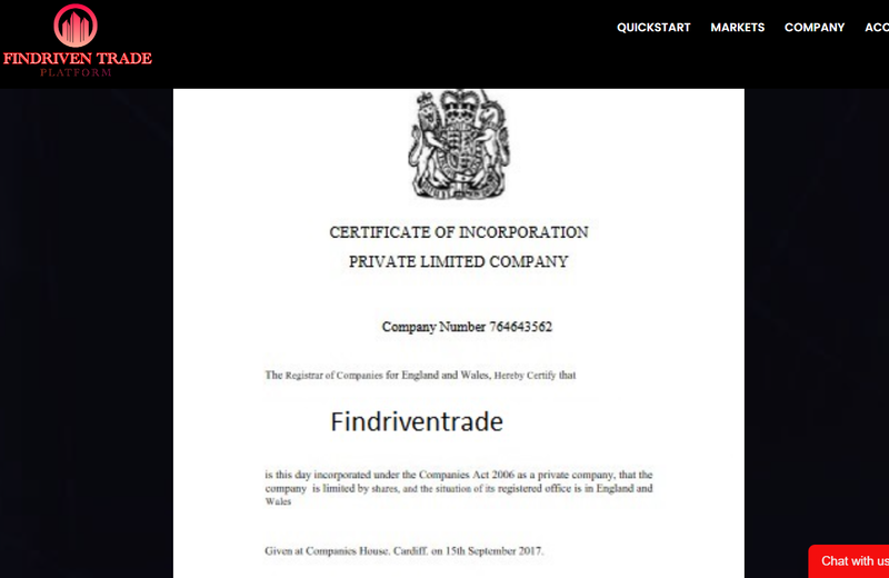 Findriventrade regulatory information