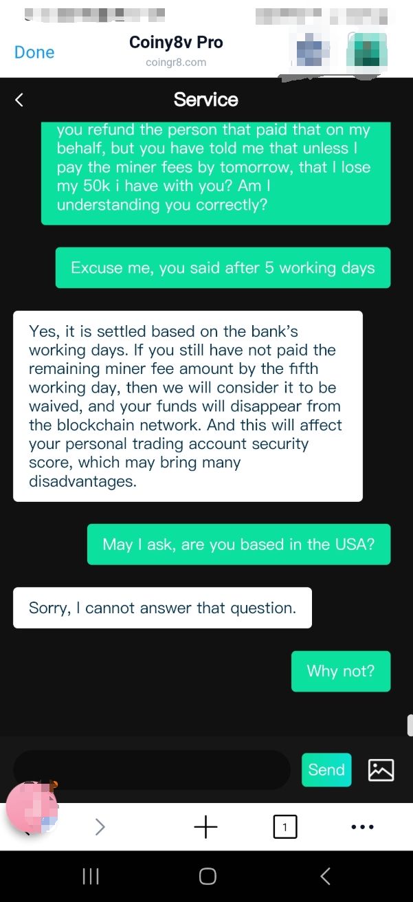Coin8v chat record
