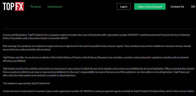 TopFX Global Ltd