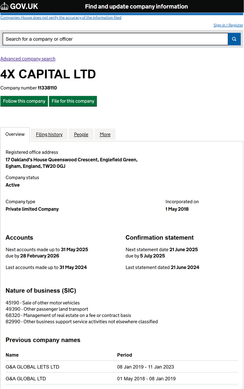 Company number 11338110